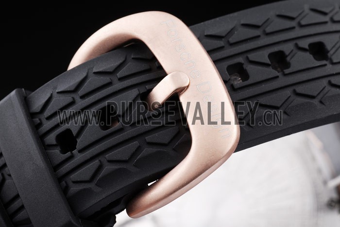 Porsche Regulator Power Reserve Rose Gold Case Yellow Dial