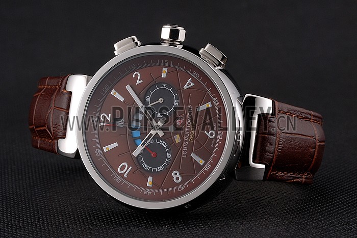 Louis Vuitton Tambour LV Cup Brown Dial Watch 2165-295