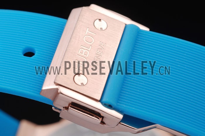 Hublot Big Bang Tutti Frutti Blue Strap Gold Dial