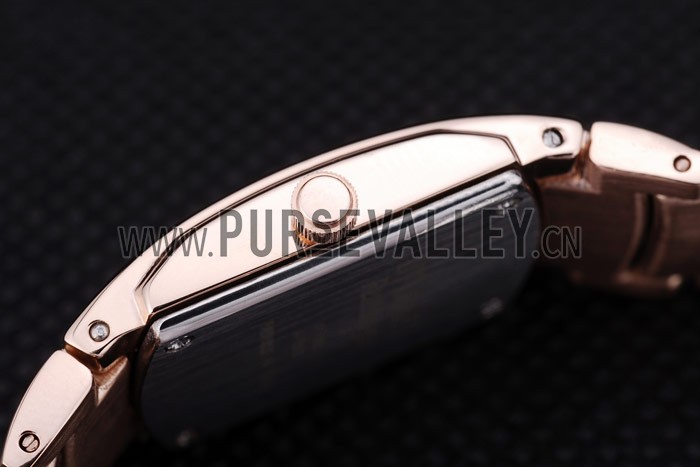 Bvlgari Assioma D 20mm White Dial Rose Gold Case With Diamonds Rose Gold Bracelet