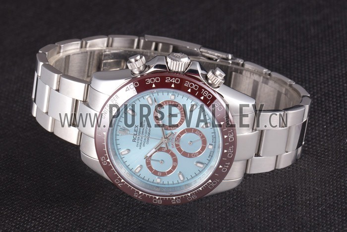 Rolex Daytona Stainless Steel Bracelet with Rouge Bezel and Blue Dial 621572