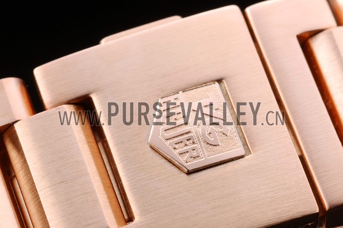 Tag Heuer Carrera Rose Gold Case White Dial