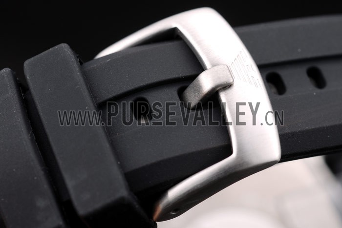 Emporio Armani Classic Black Rubber Strap Black Ceramic Bezel