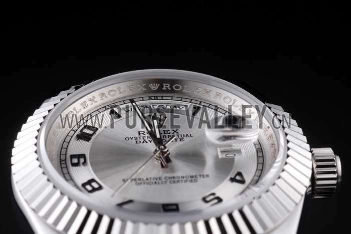 Rolex Day-Date Polished Stainless Steel White Dial