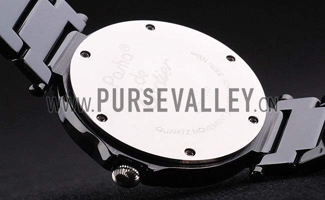 Cartier Pasha 43mm Black Dial Black Ceramic Case Rubber Bracelet