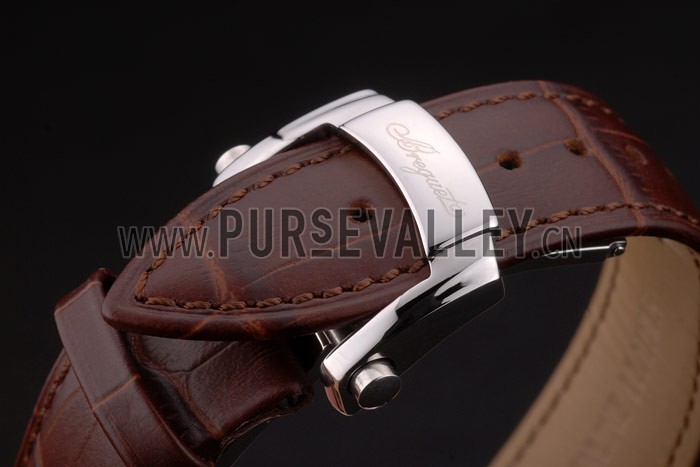 Breguet Classique Complications Stainless Steel Case Brown Leather Strap 80159