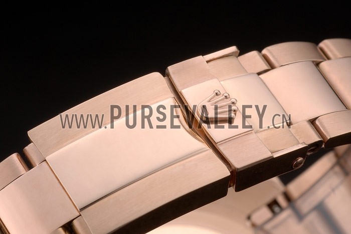 Rolex Daytona Black Ion Plated Tachymeter Rose Gold Strap Black Dial 80245