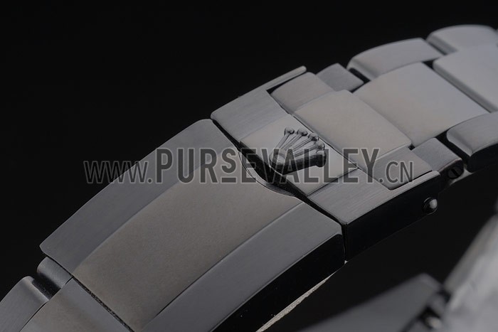 Rolex Daytona Black Ion Plated Tachymeter Black Stainless Steel Strap Green Dial 80246