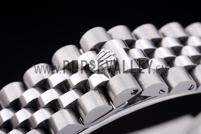 Rolex Datejust Black Dial Diamonds Ribbed Bezel 7458