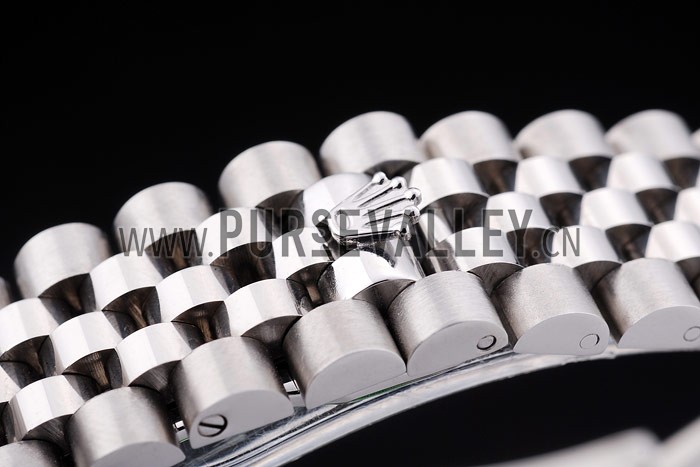 Rolex Datejust White Radial Dial Ribbed Bezel 7478