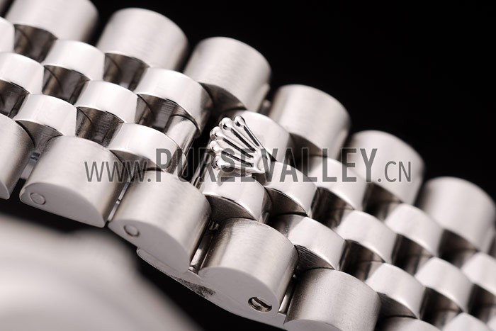 Rolex DateJust Brushed Stainless Steel Case Orange Flowers Dial Diamonds Plated