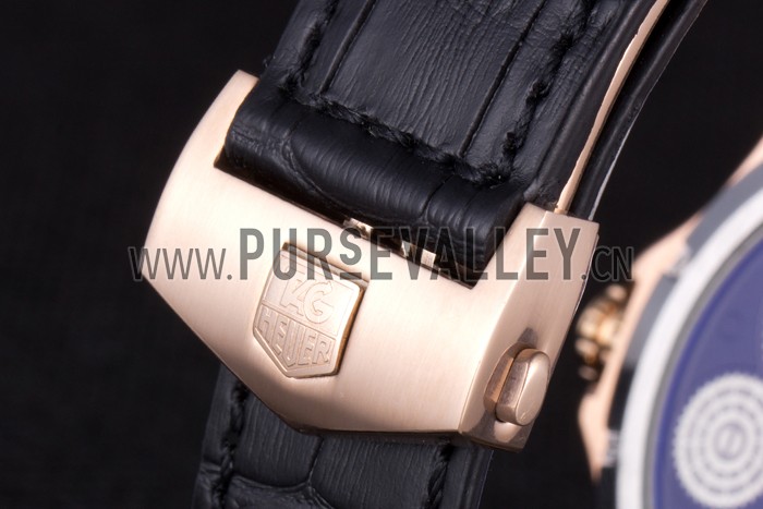 Tag Heuer Carrera Pendulum Black Leather Strap 7919