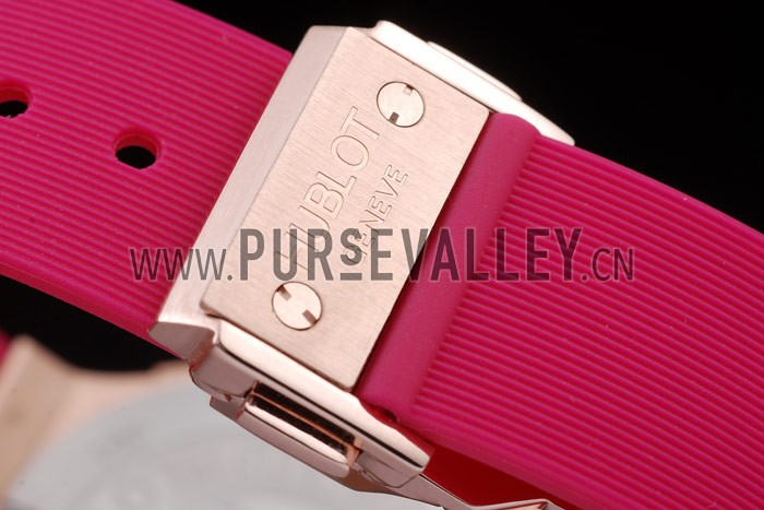 Hublot Big Bang Tutti Frutti Pink Strap Gold Dial