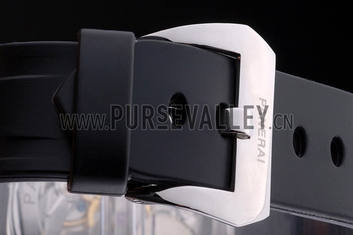 Panerai Luminor Black Rubber Bracelet Watch Replica 4566