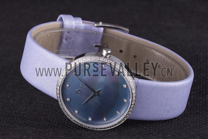 La D de Dior Lavender Rubber Strap with Lavender Dial 621509