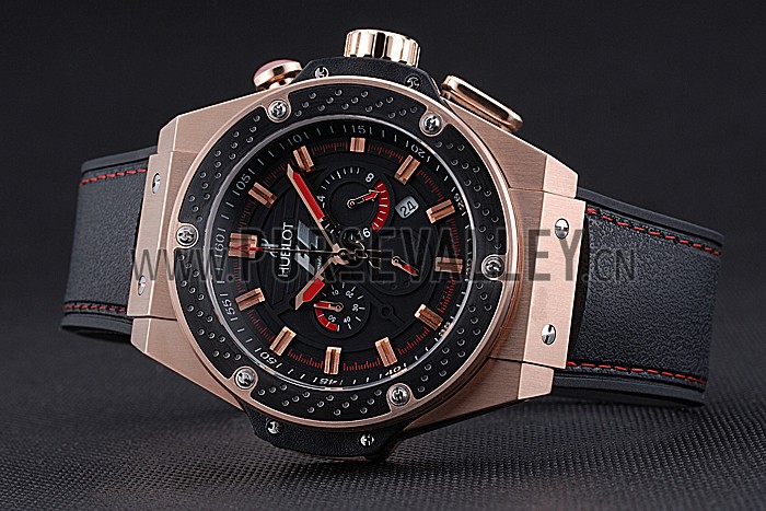 Hublot Big Bang King Power Formula 1 Gold Case Black Dial 622249