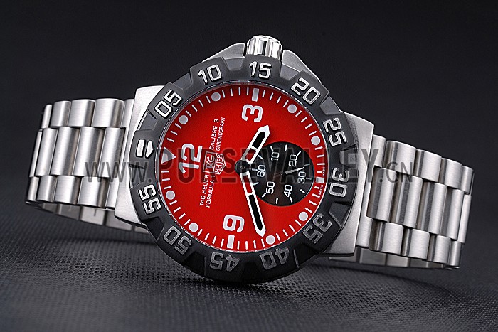 Tag Heuer Formula One Grande Date Red Dial Stainless Steel Bracelet 622286