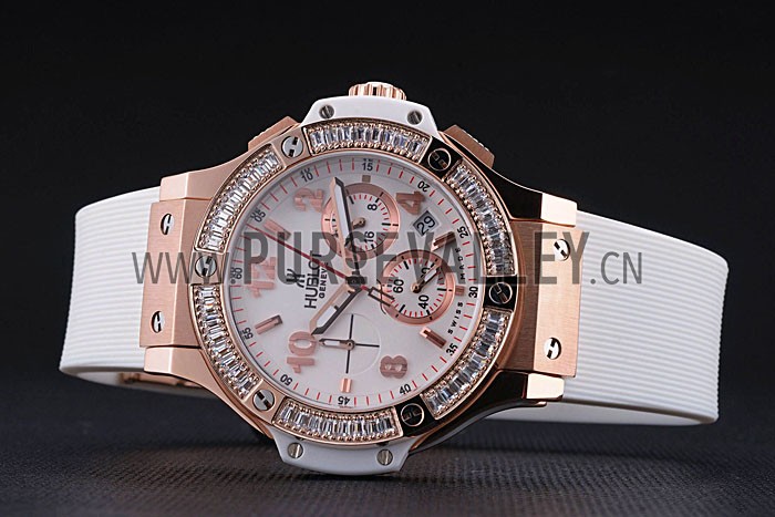 Hublot Big Bang Tutti Frutti White Strap Gold Dial