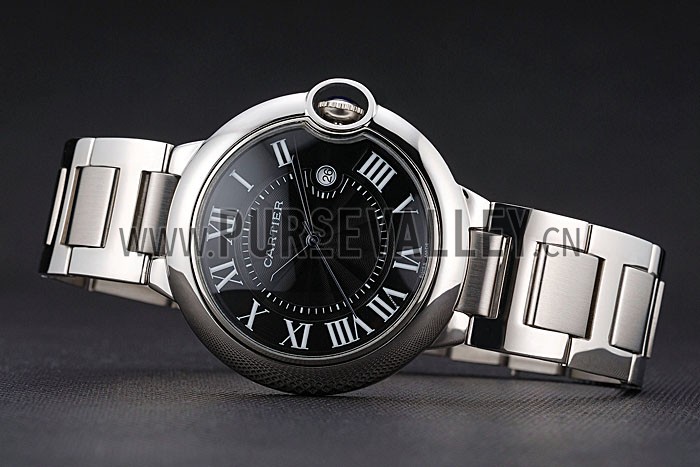 Cartier Ballon Bleu 42mm Black Dial Stainless Steel Case And Bracelet