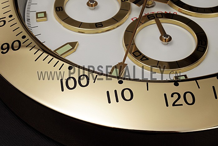 Rolex Daytona Cosmograph Wall Clock Gold-White 621911