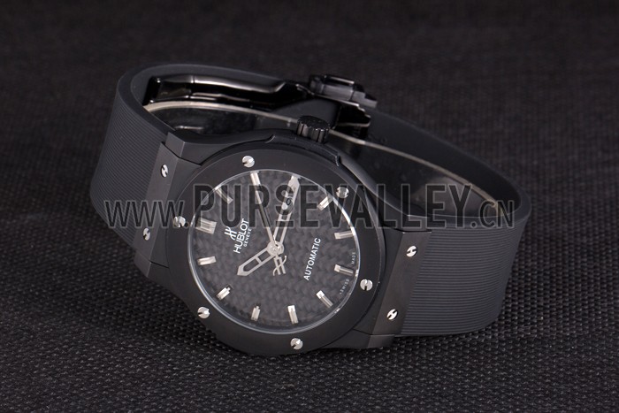 Hublot Big Bang Black Rubber Strap Black Checkered Dial 80193
