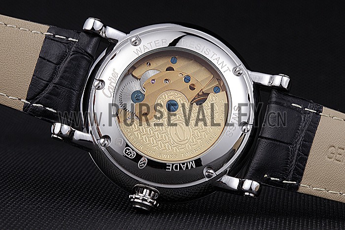 Cartier Rotonde Flying Tourbillon Black Dial 621955