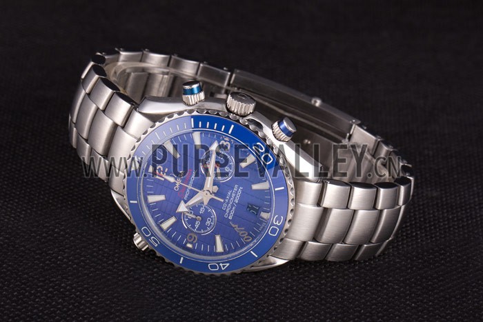 Omega James Bond Skyfall Chronometer Watch with Blue Dial and Blue Bezel om226 621378