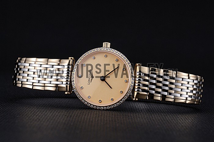 Longines La Grande Classique Champagne Dial Two Tone Bracelet Femme 622137