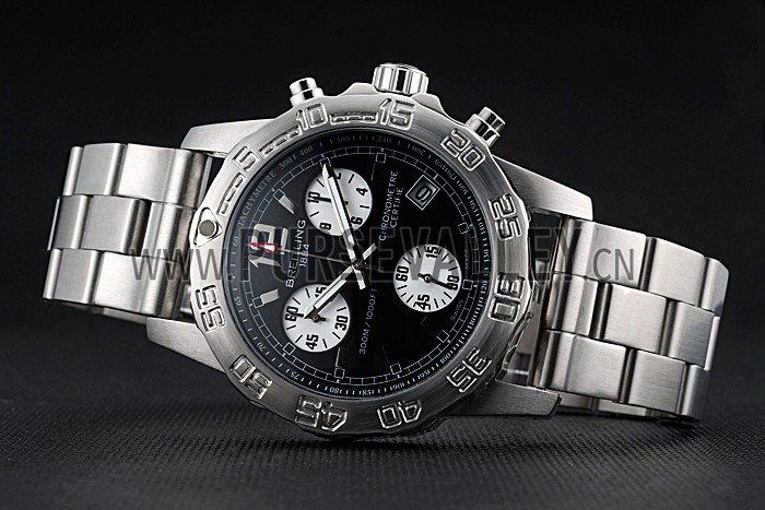 Breitling Colt Chronograph II Black Dial Stainless Steel Bracelet 622427