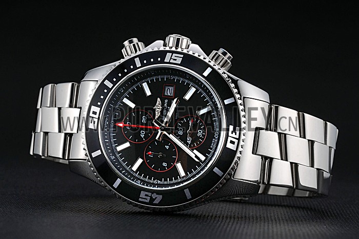 Breitling Superocean Chronograph II Black Dial Stainless Steel Bracelet 622428