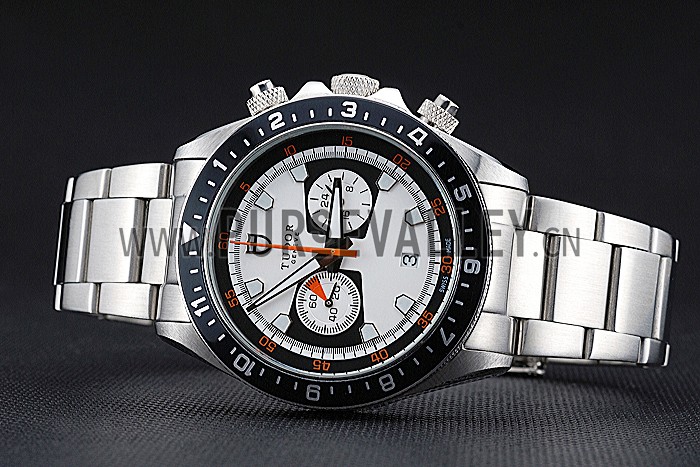 Tudor Heritage Chronograph White Dial Stainless Steel Bracelet 622417