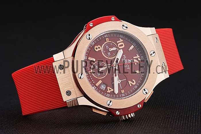Hublot Big Bang Red Strap Red Dial Watch 98069