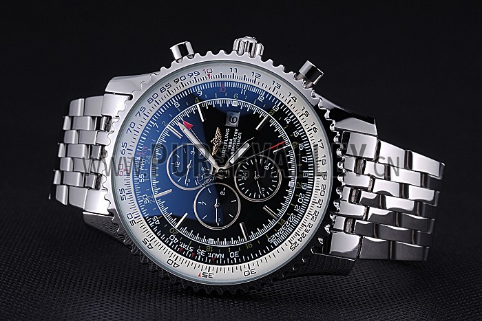 Breitling Navitimer World Black Dial Stainless Steel Bracelet 622512