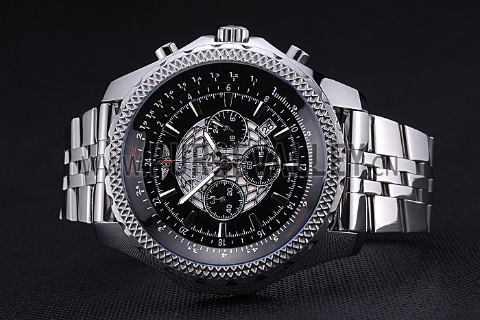 Breitling Bentley B05 Unitime Black Dial Stainless Steel Bracelet 622520