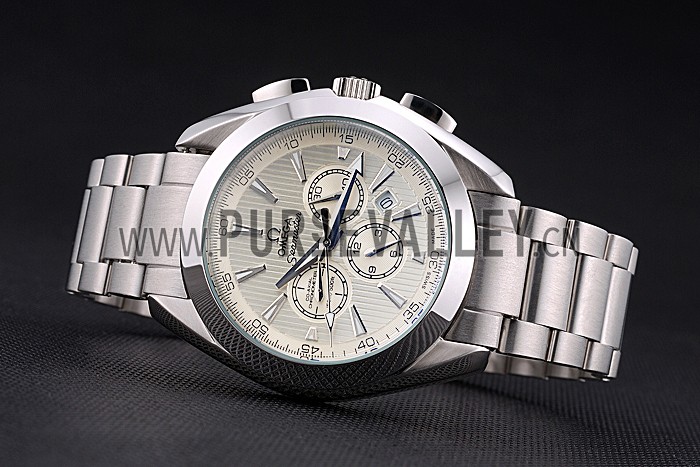 Omega Seamaster Aqua Terra Chronograph Ivory Dial Stainless Steel Bracelet 622526