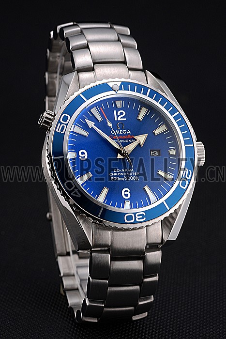 Omega Seamaster Planet Ocean Blue Dial Stainless Steel Bracelet 622537