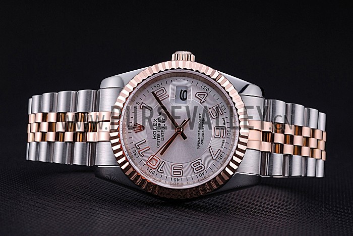 Rolex DateJust White Dial Stainless Steel and Gold Bracelet 622544