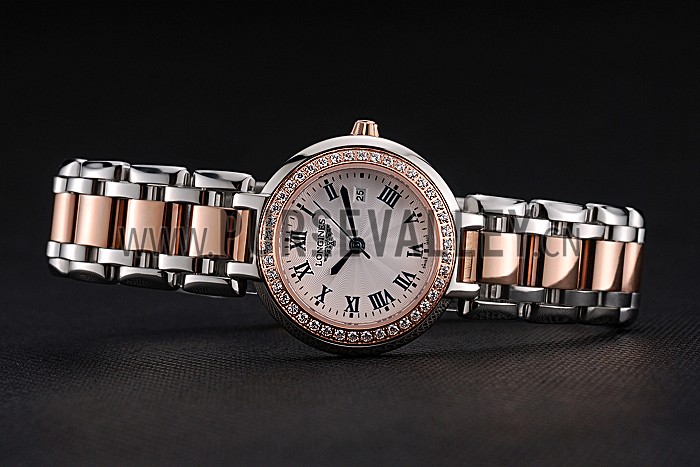Longines PrimaLuna Stainless Steel And Gold Diamond Case 622585
