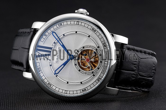 Cartier Rotonde Flying Tourbillon White Dial 621938
