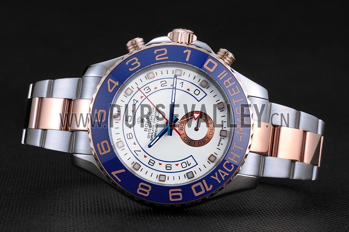 Rolex Yacht-Master II White Dial Blue Bezel Stainless Steel and Rose Gold Bracelet 622270