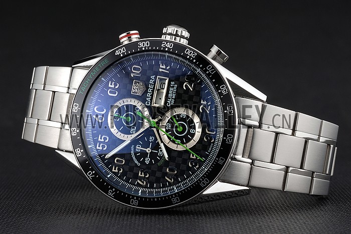 Carrera Black Dial Calibre 16 Link Tag Heuer Watch-tag140