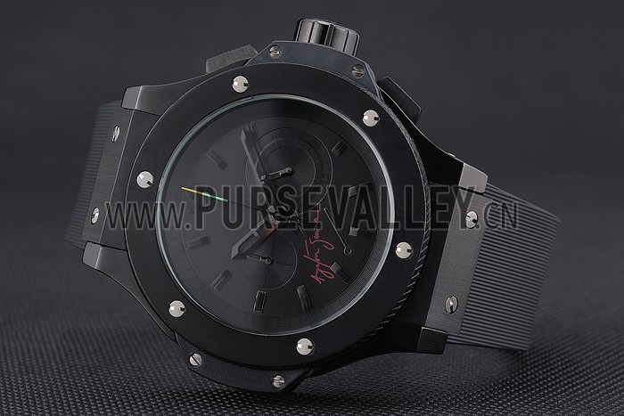 Hublot Limited Edition Ayrton Senna 2009 Black Dial Watch 98073