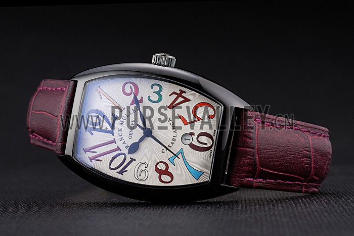 Franck Muller Casablanca Purple Croco Leather Band 621645