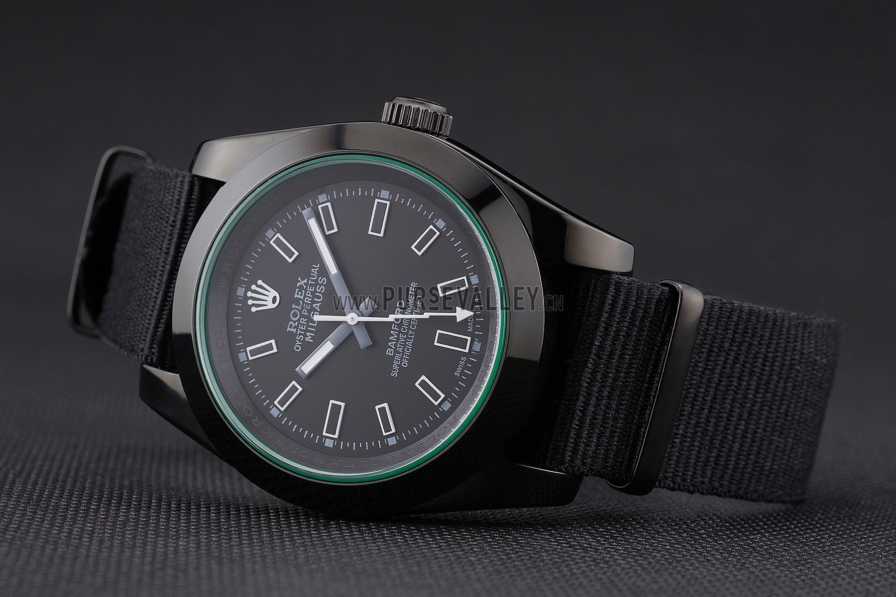 Rolex Milgauss Bamford Black Nylon Strap 622001