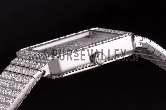 Piaget Swiss Limelight Diamonds Encrusted Stainless Steel Watch 80295