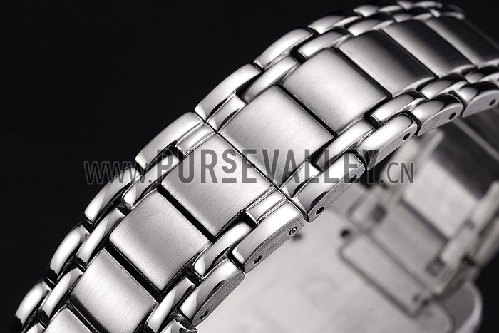 Cartier Tank Americaine 21mm White Dial Stainless Steel Case And Bracelet