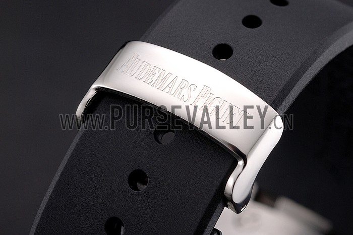 Audemars Piguet Royal Oak Offshore White Dial Stainless Steel Case Black Rubber Strap
