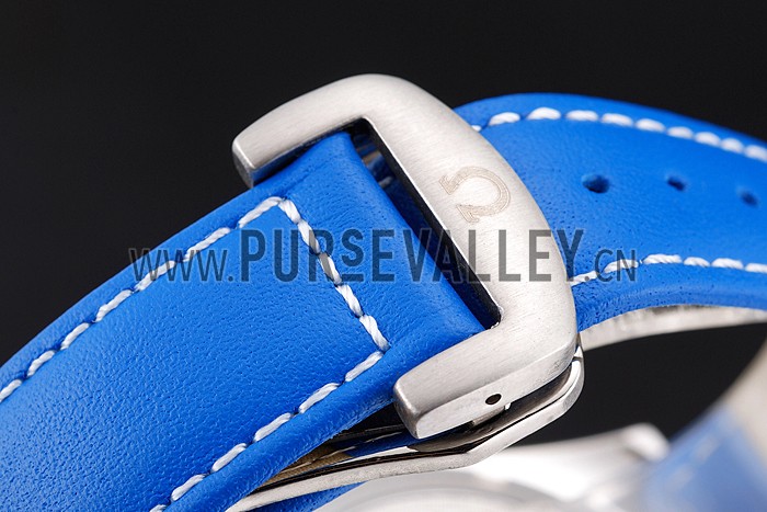 Omega Seamaster Planet Ocean Blue Dial Blue Leatherl Bracelet 622538