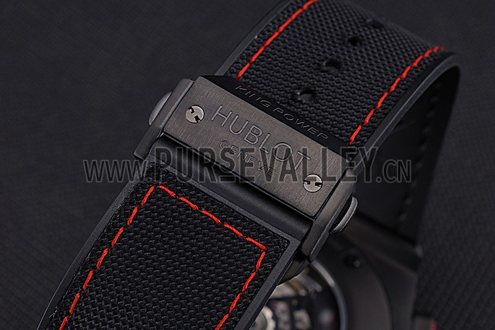 Swiss Hublot Big Bang Limited Edition Formula 1 Black And Red Dial Black Case Black Fabric Strap 622885