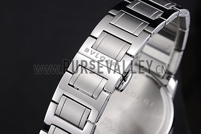 Bvlgari Solotempo Purple Dial Stainless Steel Case And Bracelet 622739